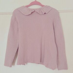 Zara Collared Ribbed Knit Top Size 2-3 Years